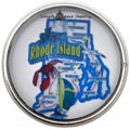 Rhode Island State Snap 20mm for Snap Charm Jewelry - Snap Jewelry