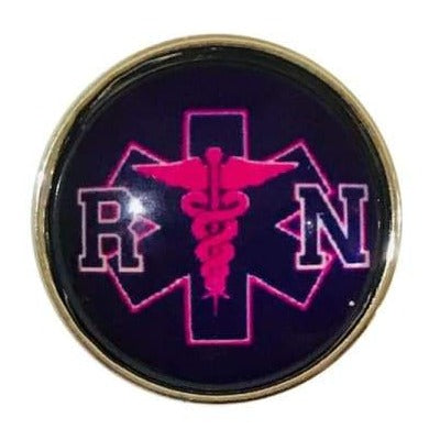 RN Purple Snap Charm for Snap Charm Jewelry 20mm - Snap Jewelry