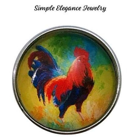 Rooster Snap Charm 20mm for Snap Jewelry - Snap Jewelry