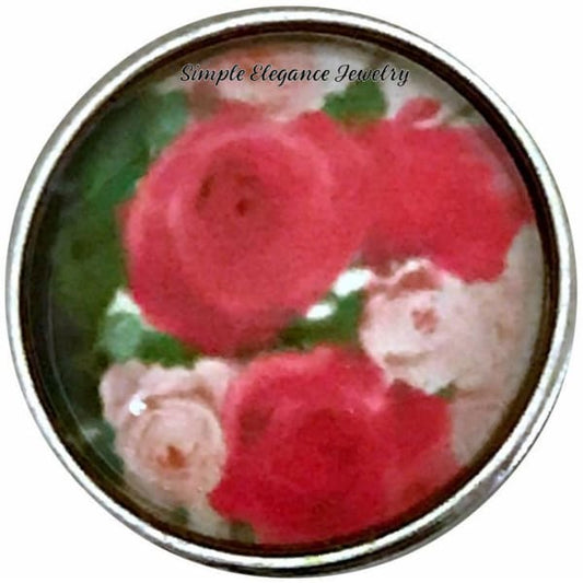 Rose Bouquet Snap Charm 18mm for Snap Jewelry - Snap Jewelry