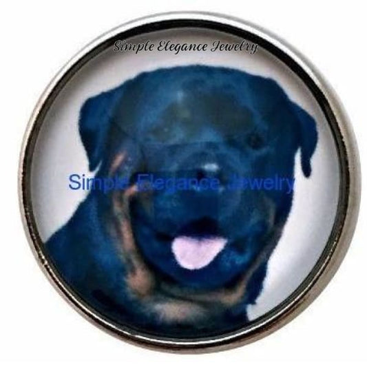 Rottweiler Dog Snap 20mm - Snap Jewelry