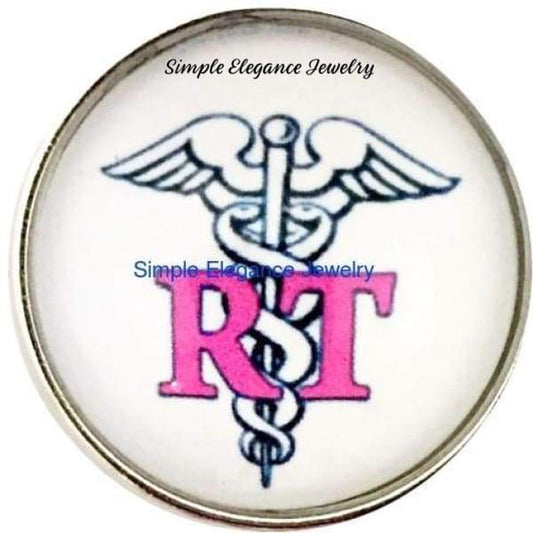 RT (Respiratory Therapist) Snap 20mm for Snap Jewelry (268) - Snap Jewelry