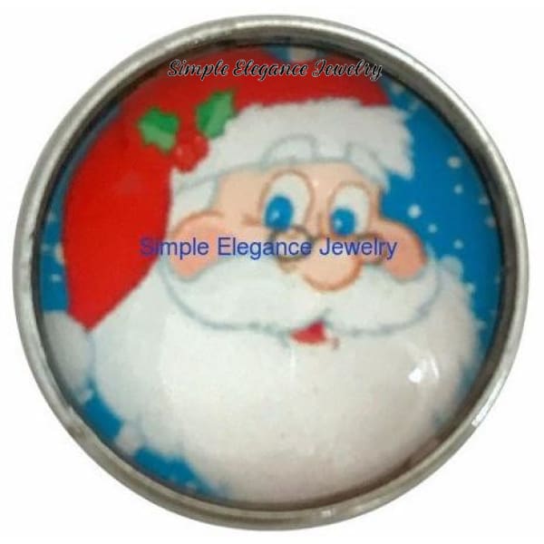 Santa Snap Charm 20mm for Snap Jewelry - Snap Jewelry