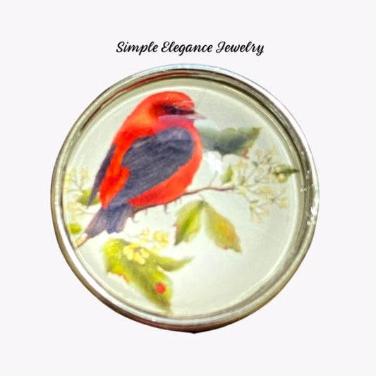 Scarlet Tanager Bird Snap - Snap Jewelry