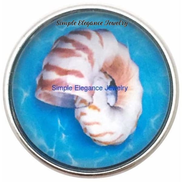 Sea Shell 20mm Snap - Snap Jewelry