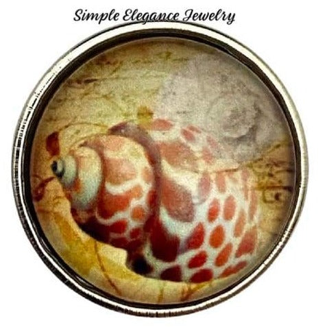 Sea Shell Snap Charm - Silicone Jewelry