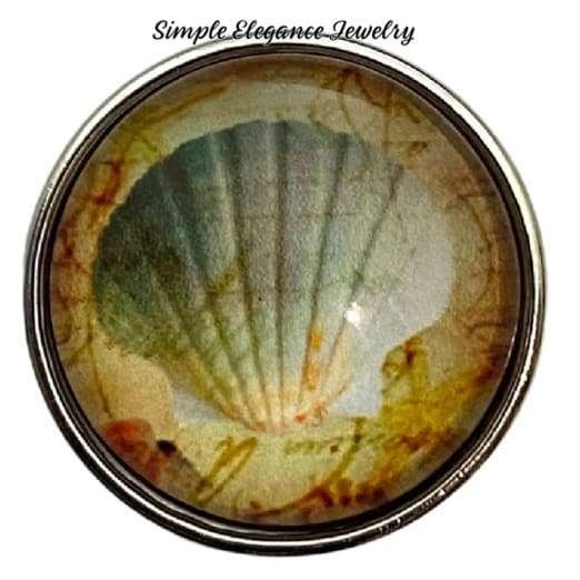Sea Shell Snap Charm 20mm - Silicone Jewelry
