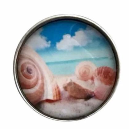 Seashell 20mm Snap-Snap Charm Jewelry - Snap Jewelry