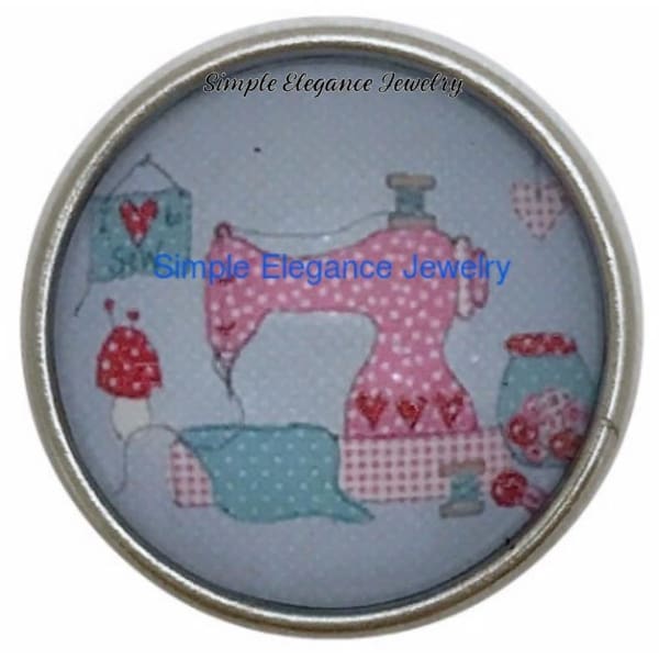 Sewing Machine Snap Charm 20mm for Snap Jewelry - Snap Jewelry