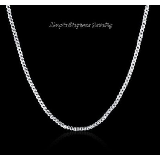 Silverplated 925 Box Chain (Assorted Lengths) - Snap Jewelry