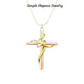 Silver/Gold Cross Necklace - Necklace