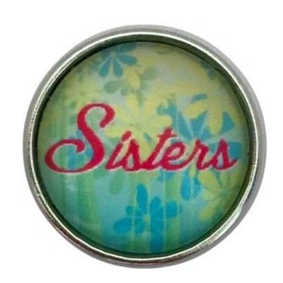 Sisters Snap Charm 20mm - Snap Jewelry