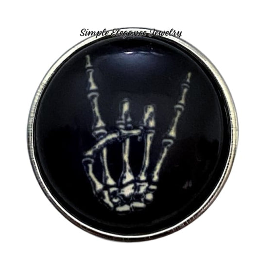 Skelton I Love You Hand Snap Charm 20mm - Snap Jewelry