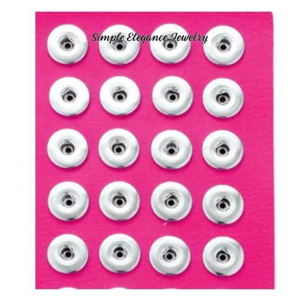Small Snap Storage Leather Holder-24 Count-Travel or Purse Size - Hot Pink - Snap Jewelry