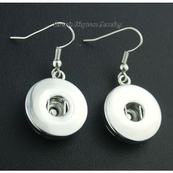 Snap Earrings-Fish Hook Style 20mm Snaps - Snap Jewelry