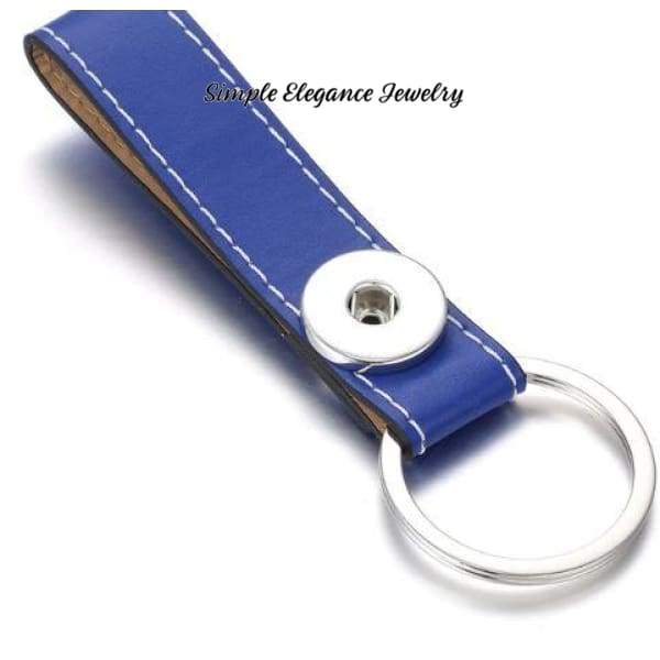 Snap Key Chain/ Fob Single Snap 20mm Snaps - Blue - Snap Jewelry