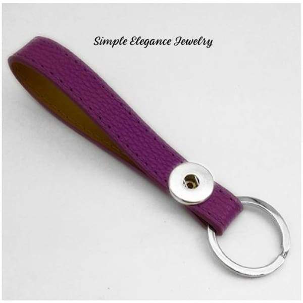 Snap Key Chain/ Fob Single Snap 20mm Snaps - Dark Purple - Snap Jewelry