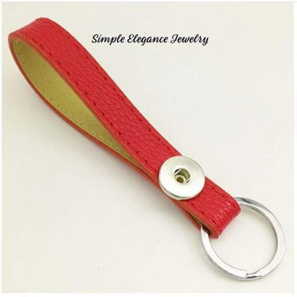 Snap Key Chain/ Fob Single Snap 20mm Snaps - Red - Snap Jewelry