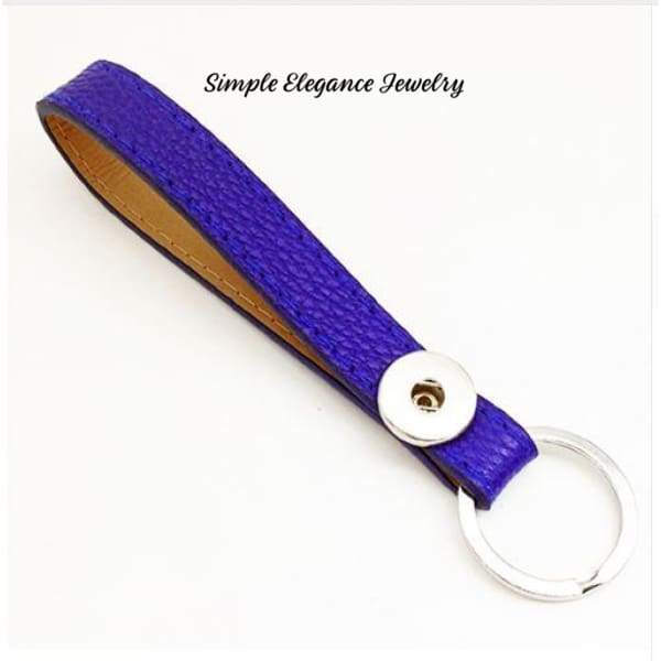 Snap Key Chain/ Fob Single Snap 20mm Snaps - Royal Blue - Snap Jewelry