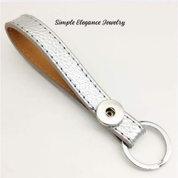 Snap Key Chain/ Fob Single Snap 20mm Snaps - Silver - Snap Jewelry