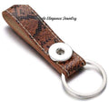 Snap Key Chain/ Fob Single Snap 20mm Snaps - Snake Print - Snap Jewelry