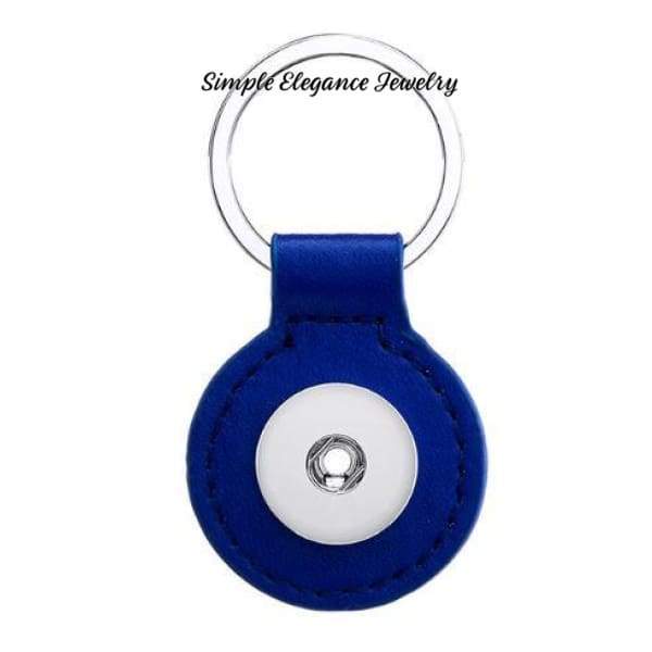 Snap Key Chain Single Snap 20mm Snaps - Blue - Snap Jewelry