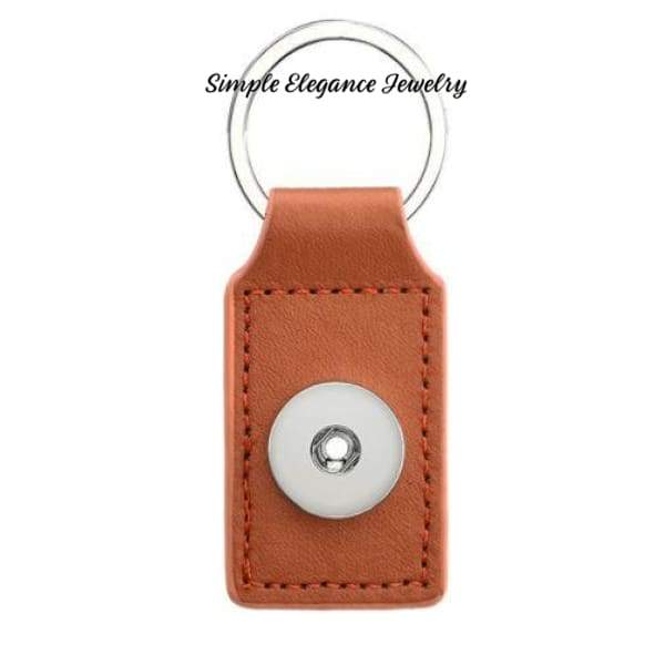 Snap Key Chain Single Snap 20mm Snaps - Brown - Snap Jewelry