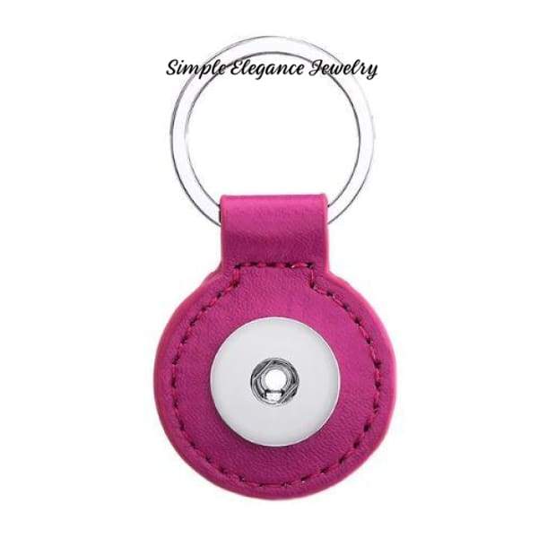 Snap Key Chain Single Snap 20mm Snaps - Dark Pink - Snap Jewelry
