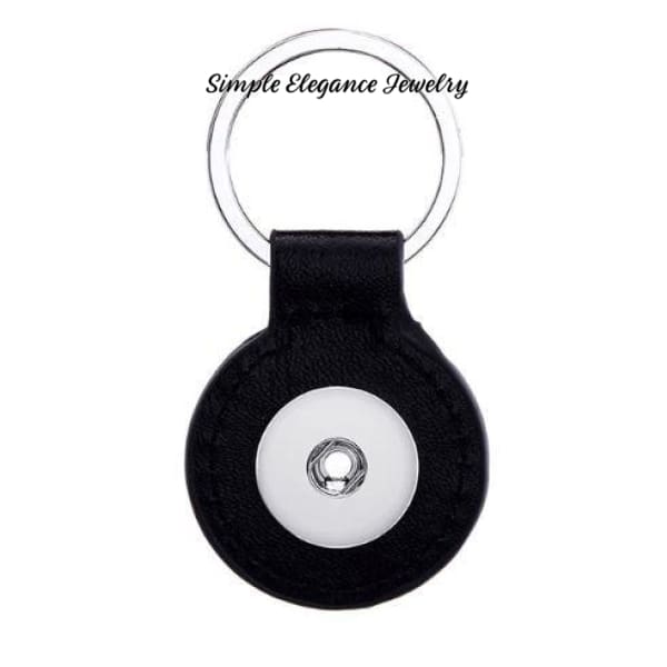 Snap Key Chain Single Snap 20mm Snaps - Midnight Black - Snap Jewelry