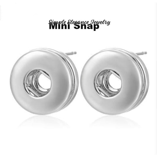 MINI Snap Post Earrings 12mm Snaps ONLY - Snap Jewelry