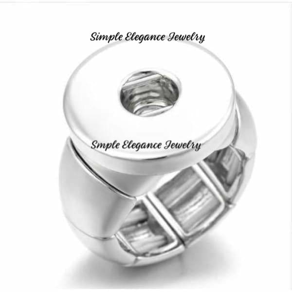 20mm Snap Stretch Ring - Snap Jewelry