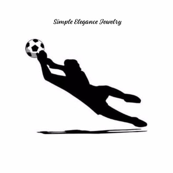 Soccer Goalie Snap Charm 20mm for Snap Jewelry - Snap Jewelry