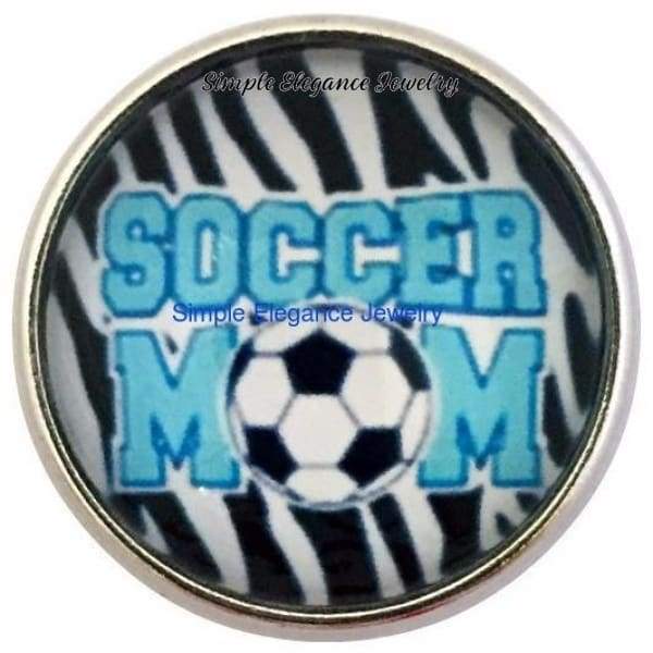 Soccer Mom Snap 20mm for Snap Charm Jewelry - Snap Jewelry