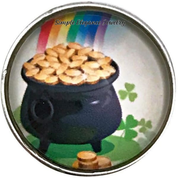 St Patrick Pot Of Gold Snap Charm 20mm for Snap Jewelry - Snap Jewelry