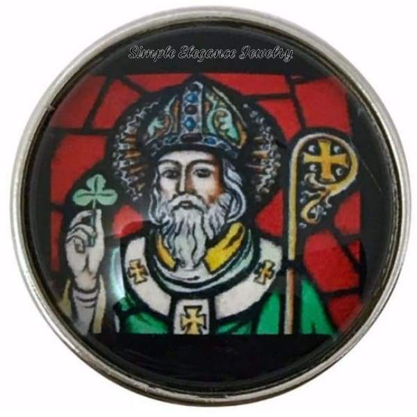 St Patrick Snap Charm 20mm - Snap Jewelry