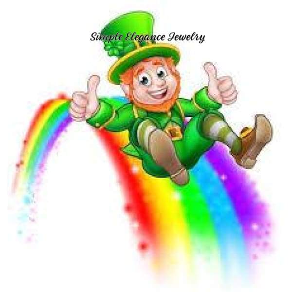 St Patricks Day Leprechaun Snap Charm 20mm - Snap Jewelry