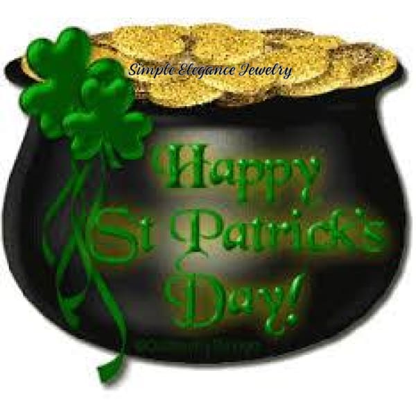 St Patricks Day Snap Charm 20mm - Snap Jewelry