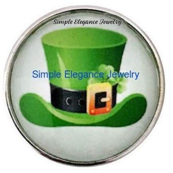 St Patricks Leprechaun Hat Snap 20mm for Snap Jewelry - Snap Jewelry