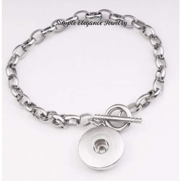 Stainless Steel Snap Bracelet 20mm Snaps - 5 - Snap Jewelry