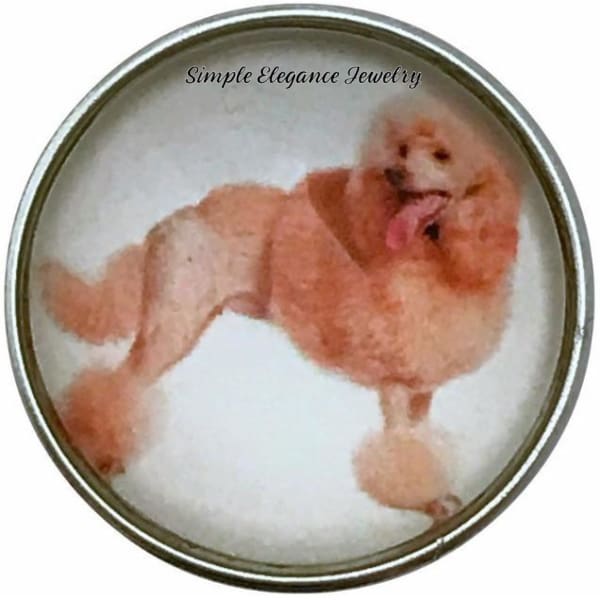Standard Poodle Dog Snap Charm 20mm for Snap Jewelry - Snap Jewelry