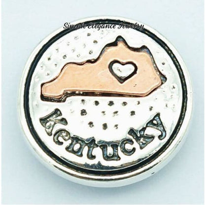 State Metal Snap 18mm for Snap Jewelry - Kentucky - Snap Jewelry