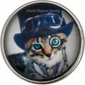 Steam Punk Cat Snap 20mm for Snap Jewelry - Snap Jewelry