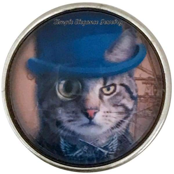Steam Punk Cat Snap 20mm for Snap Jewelry - Snap Jewelry