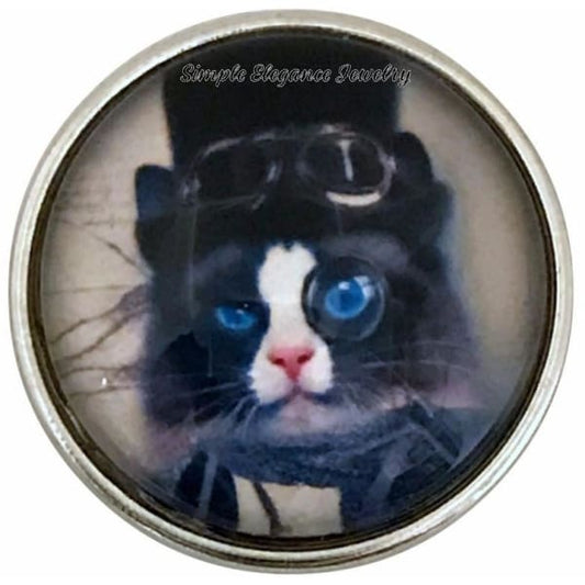 Steam Punk Cat Snap 20mm for Snap Jewelry - Snap Jewelry