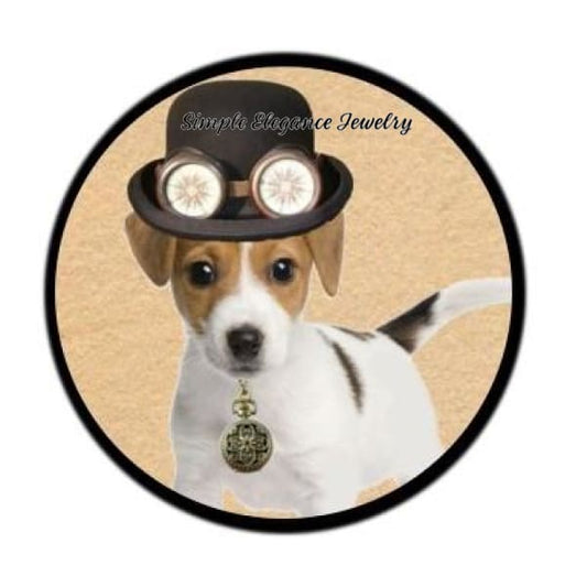 Steampunk Rat Terrier Snap Charm - Snap Jewelry