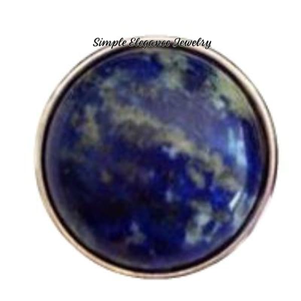 Stone 18mm Snap for Snap Jewelry - Lapis Lawlui - Snap Jewelry