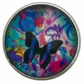 Stripe Butterfly Snap Charm 20mm for Snap Jewelry - Snap Jewelry