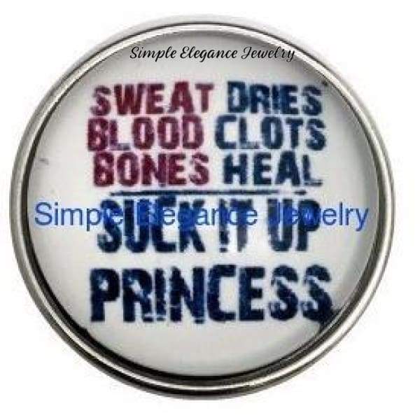 Suck It Up Princess Snap 20mm for Snap Charm Jewelry - Snap Jewelry