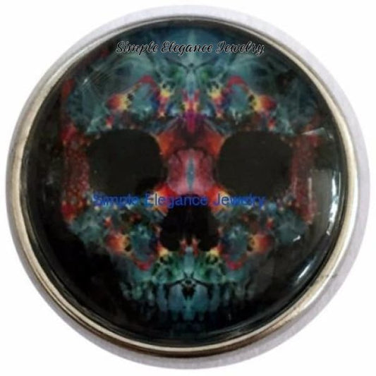 Sugar Skull Snap Charm 20mm for Snap Jewelry - Snap Jewelry