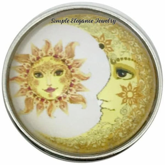 Sun and Moon Snap Charm 20mm for Snap Jewelry - Snap Jewelry